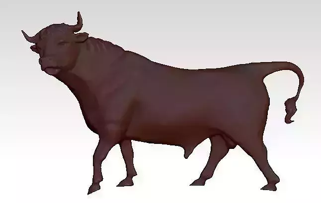 toro modelo 3d relieve 3D model