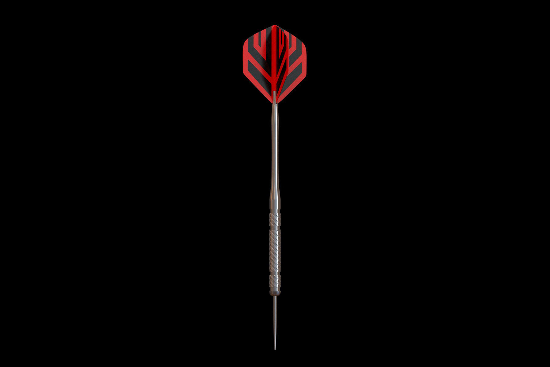 Darts Board and Darts Low-poly 3D model_15