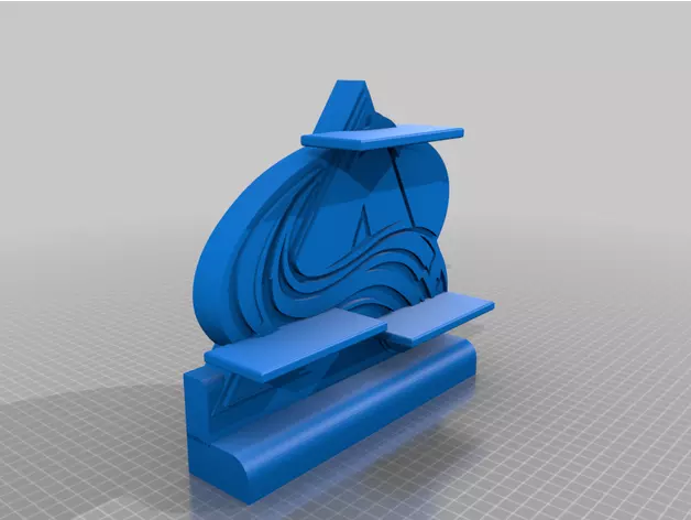 Avalanche Logo Puck Holder Free 3D print model