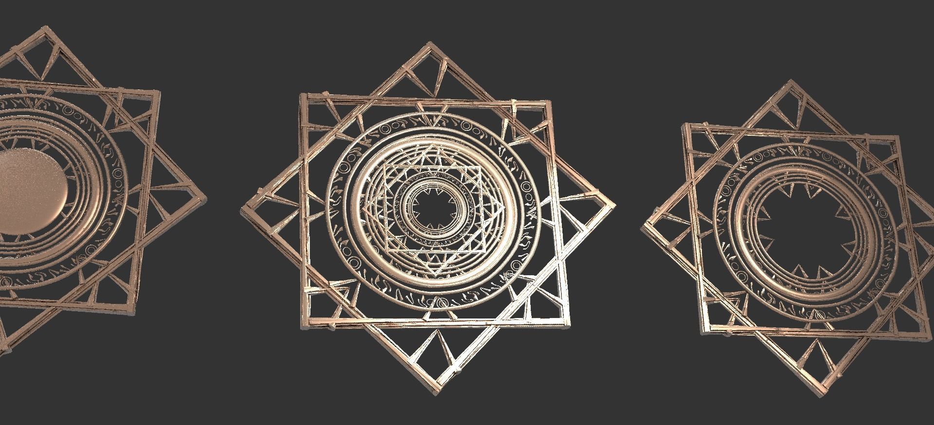 Dr Strange Influenced Magic pattern collection 3D model_4