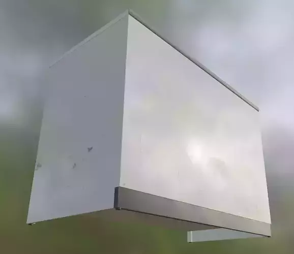 Used Retail Sales Counter with Scuffs and Stains