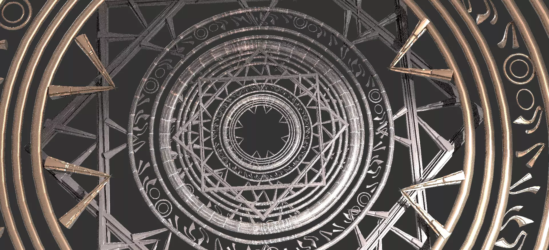 Babylonian Wall design 2  3D model_0