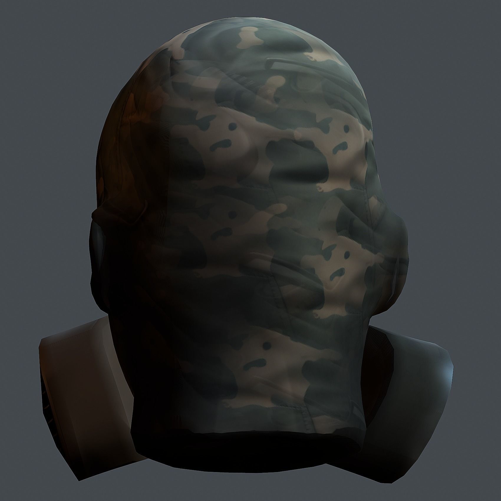 Helmet 3d model military combat Military Low-poly Low-poly  Low-poly 3D model_4