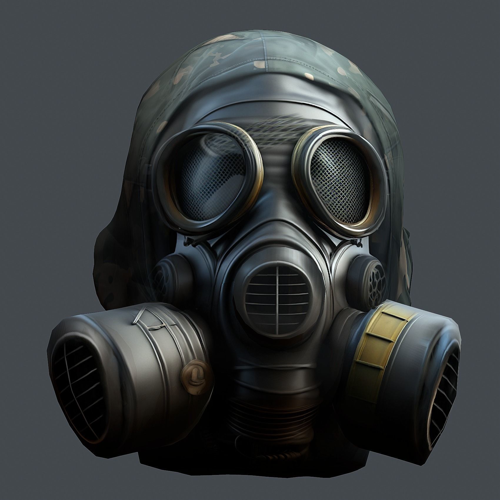 Helmet 3d model military combat Military Low-poly Low-poly  Low-poly 3D model_3