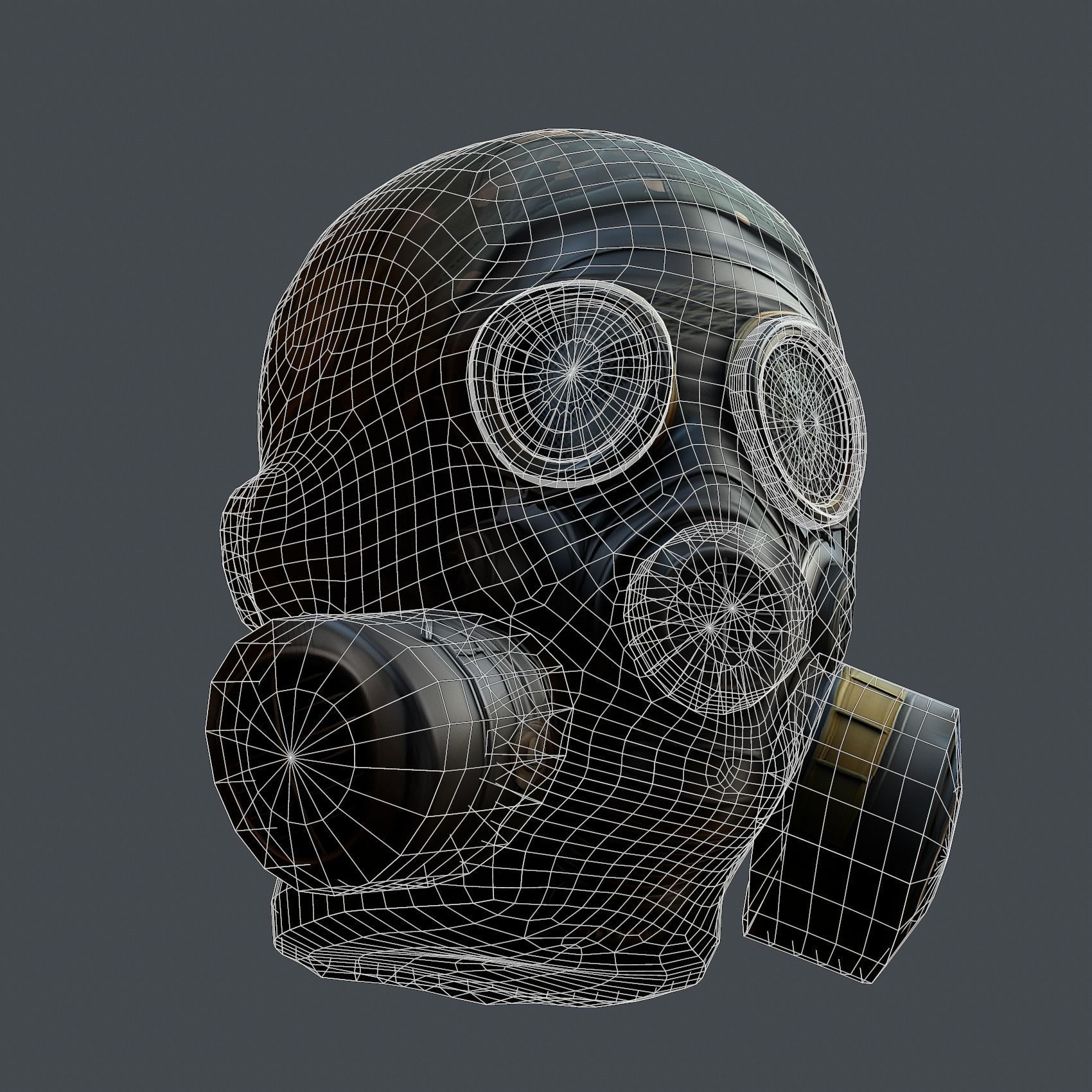 Helmet 3d model military combat Military Low-poly Low-poly  Low-poly 3D model_6