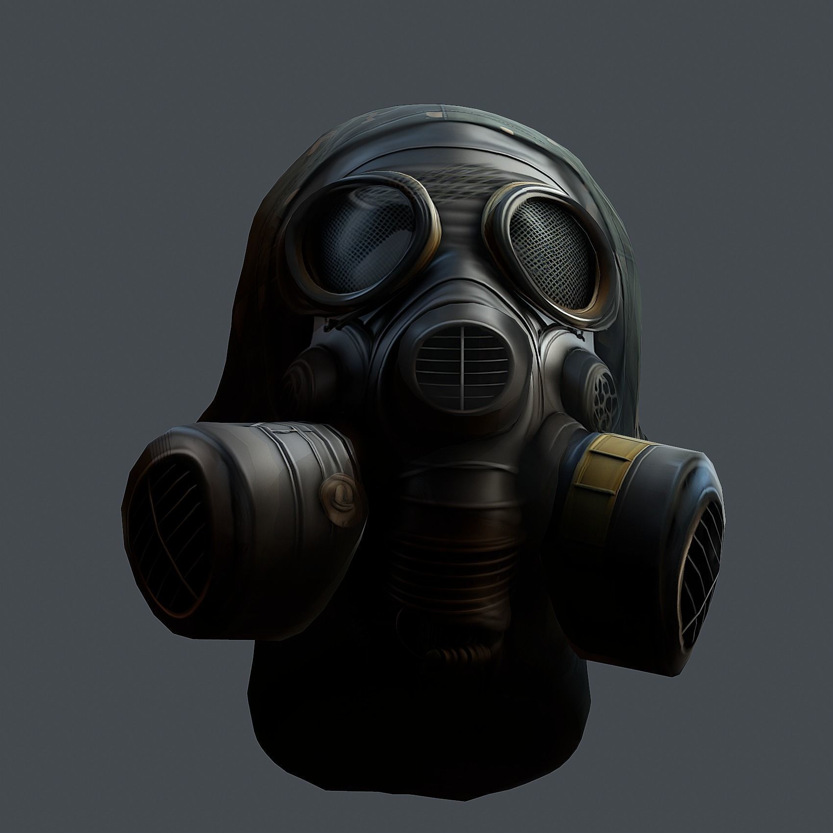 Helmet 3d model military combat Military Low-poly Low-poly  Low-poly 3D model_5