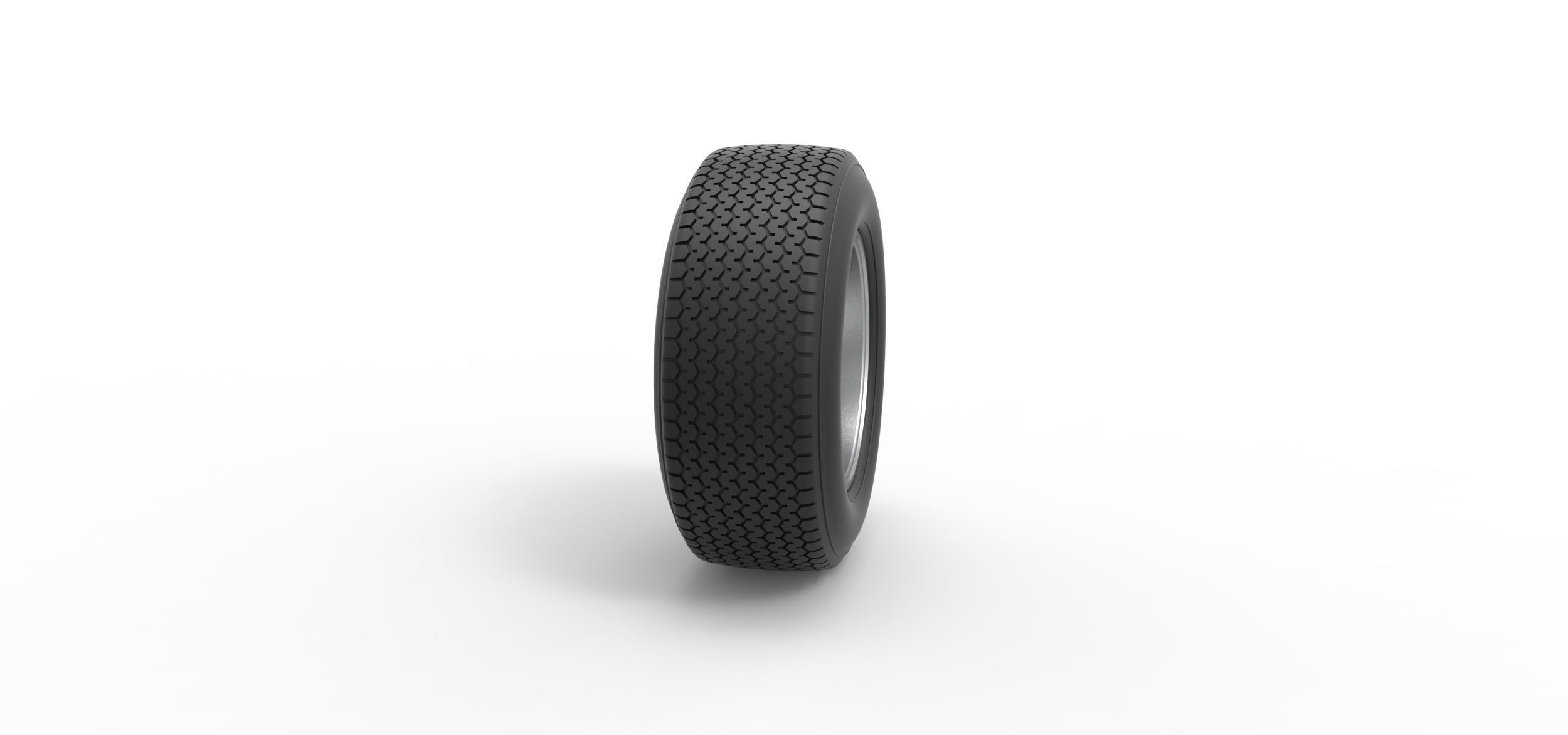 Front wheel from Sprint car Scale 1 to 25 3D print model_2