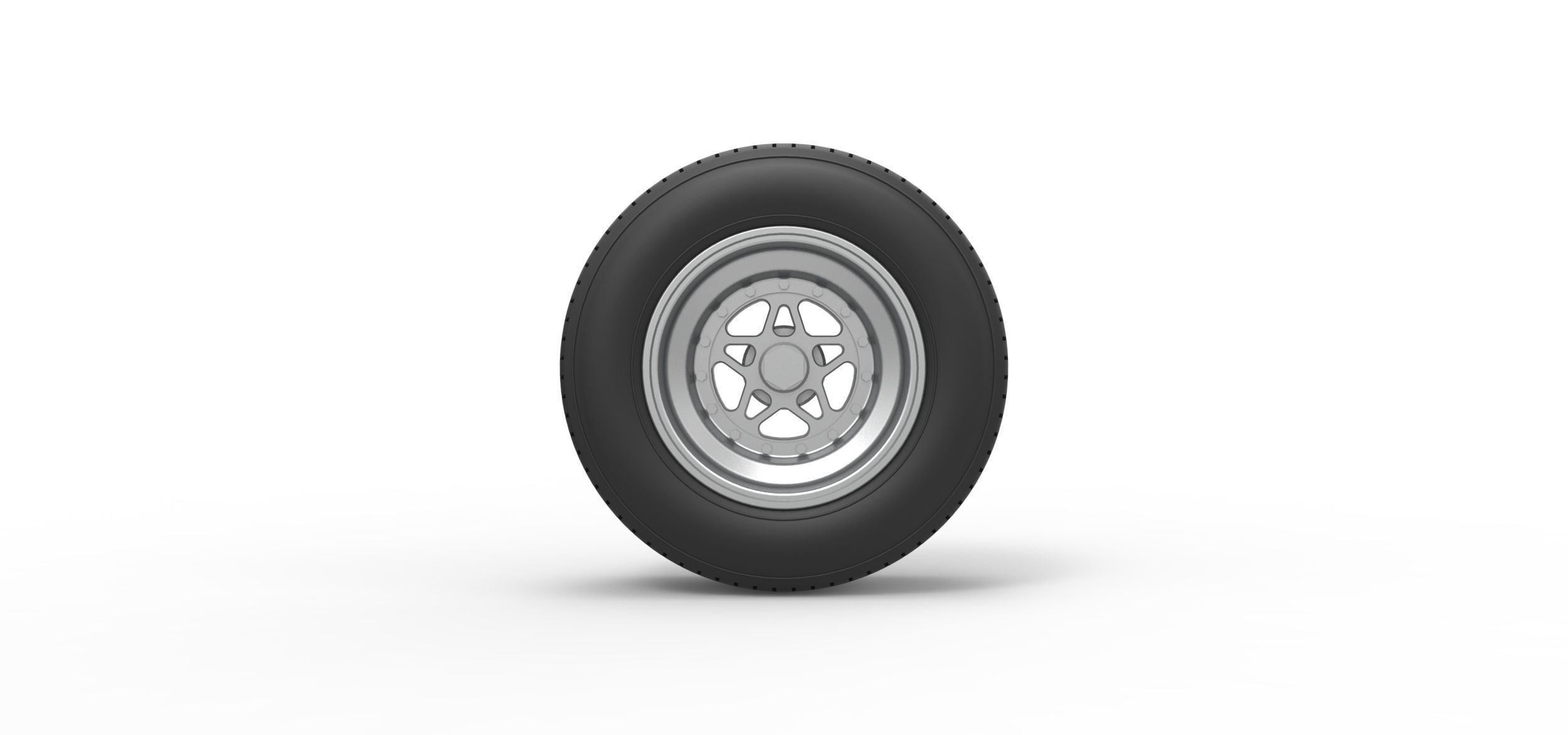 Front wheel from Sprint car Scale 1 to 25 3D print model_4