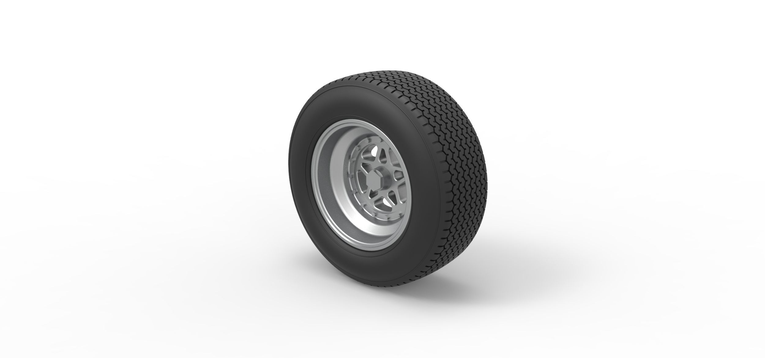 Front wheel from Sprint car Scale 1 to 25 3D print model_6