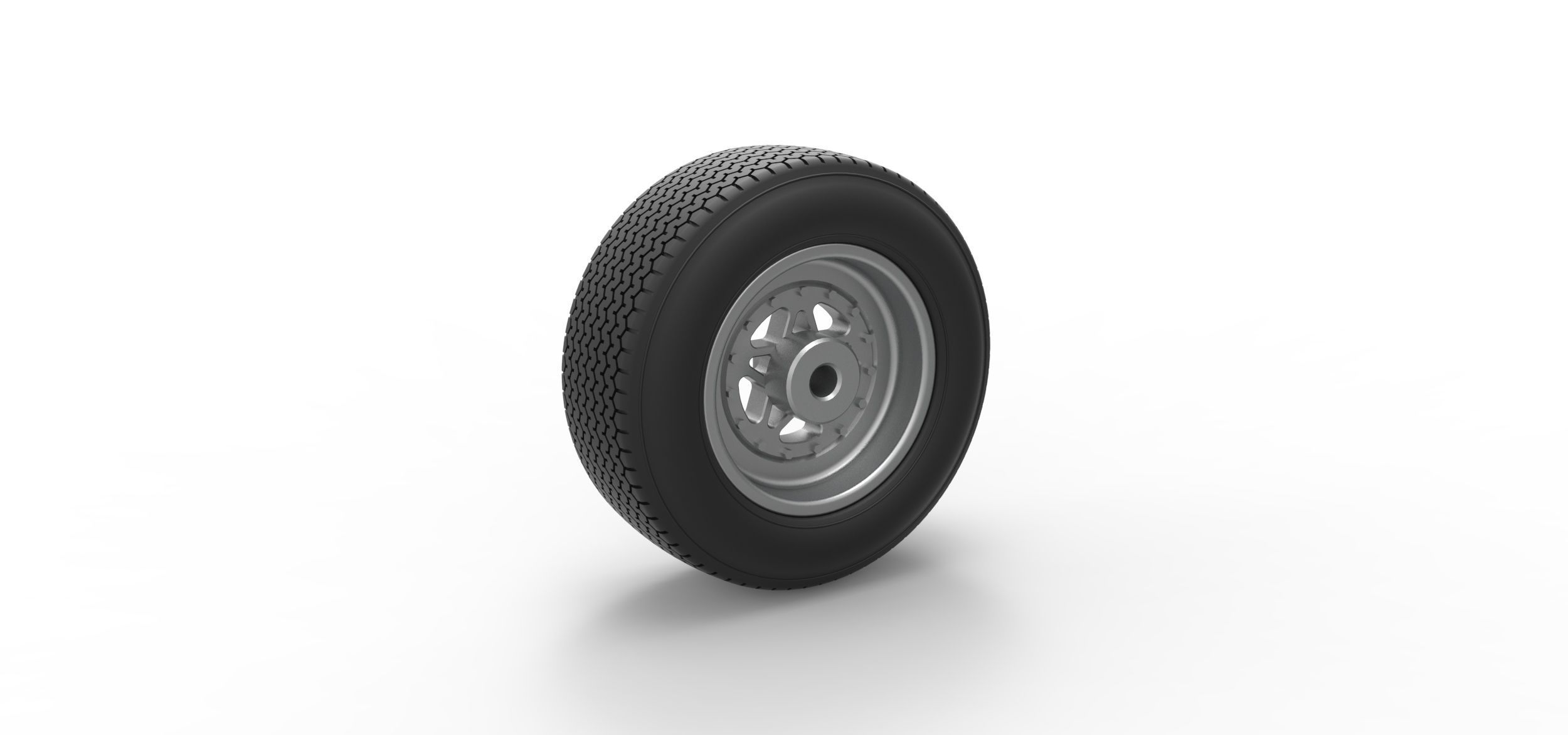 Front wheel from Sprint car Scale 1 to 25 3D print model_7