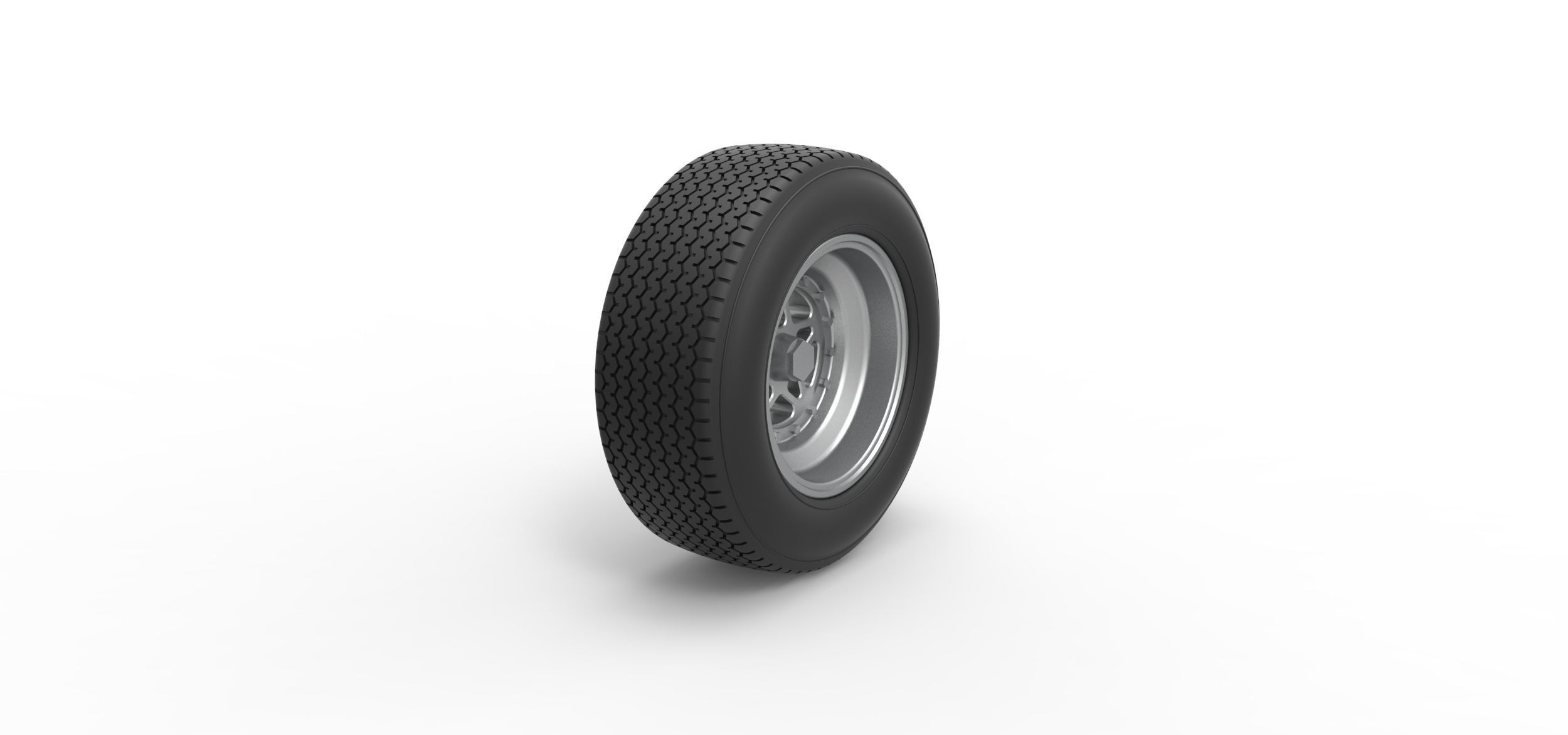 Front wheel from Sprint car Scale 1 to 25 3D print model_1