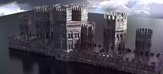 Tower of London inspired extended Walkways 3D model