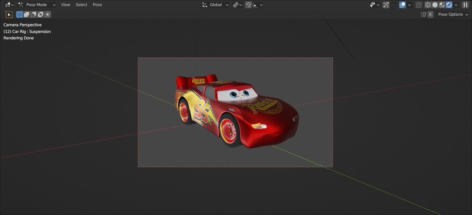 Cars - Lightning Mcqueen 3D model_6