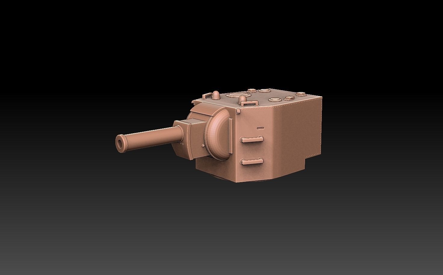 KV-2 Tank Turret 3D print model_6