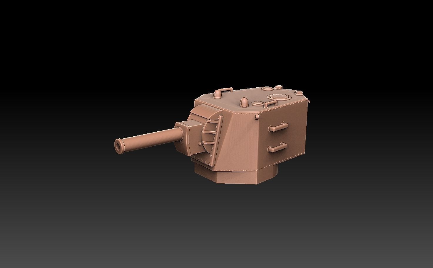 KV-2 Tank Turret 3D print model_2
