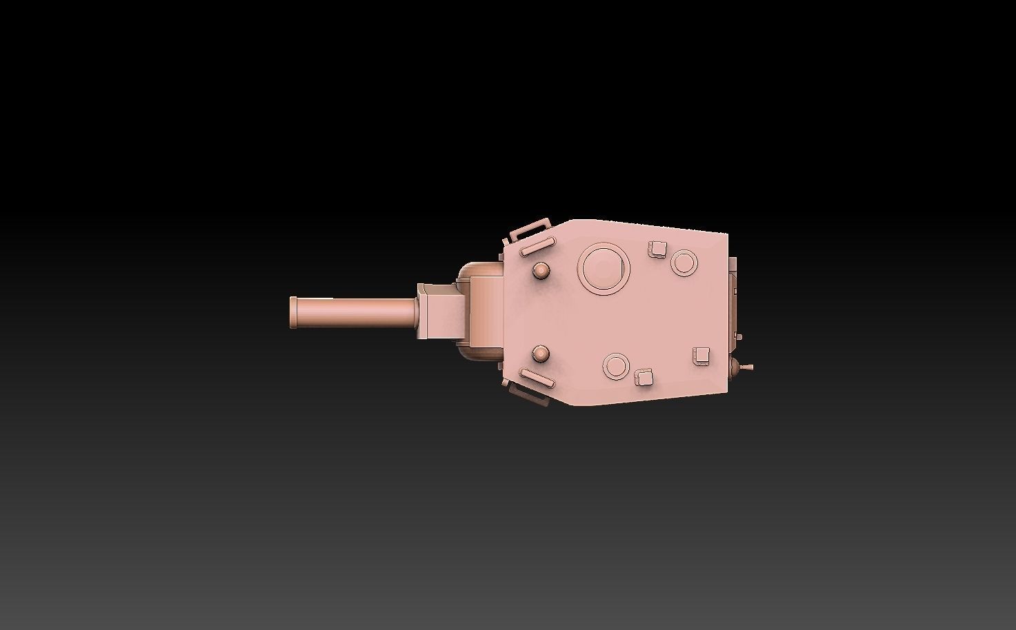 KV-2 Tank Turret 3D print model_5