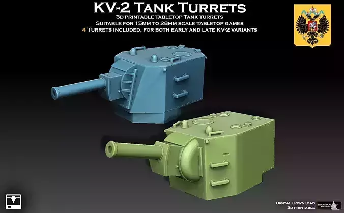 KV-2 Tank Turret 3D print model