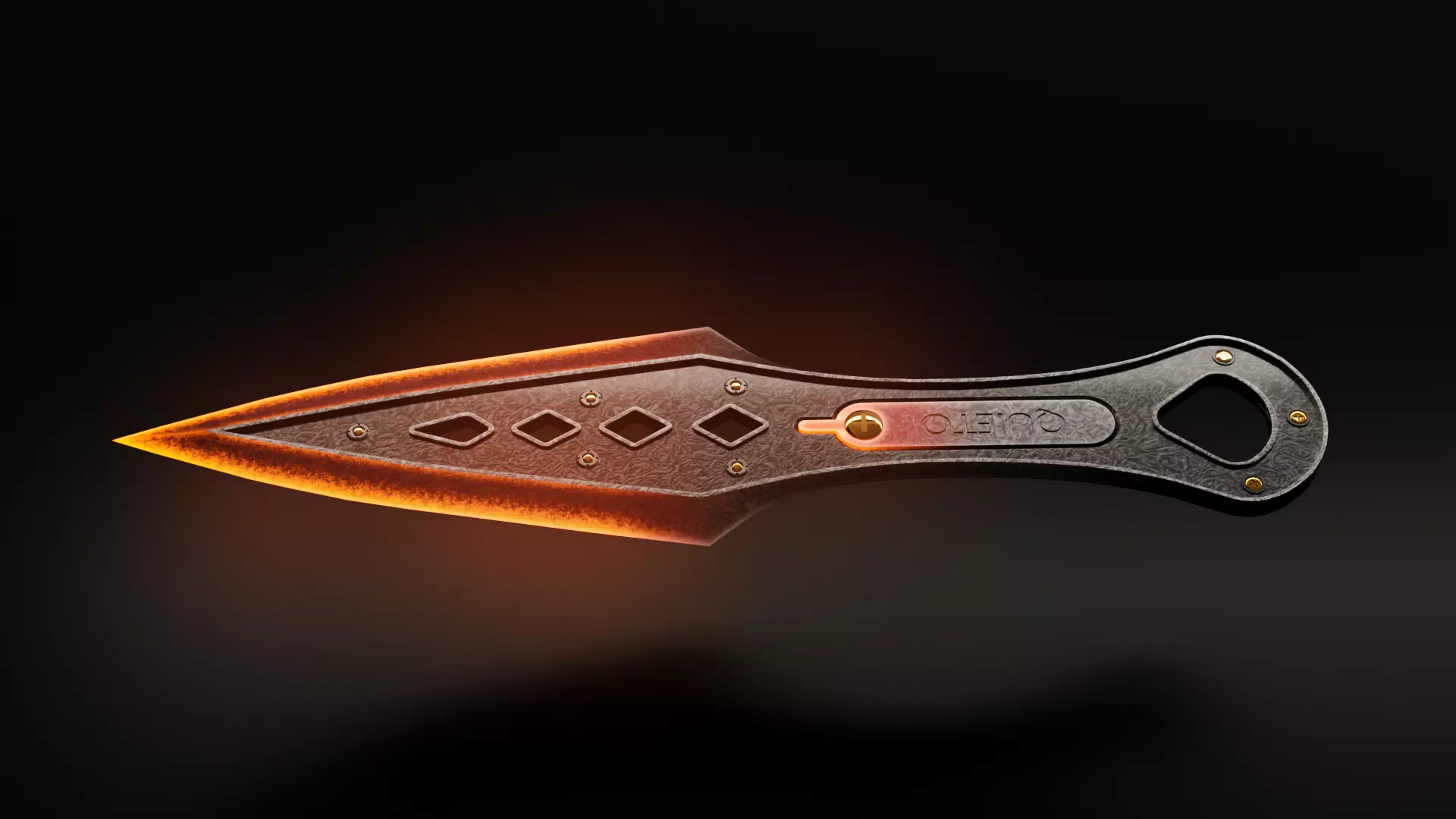 Kunai blend file - Apex Legends Wraith Free 3D model