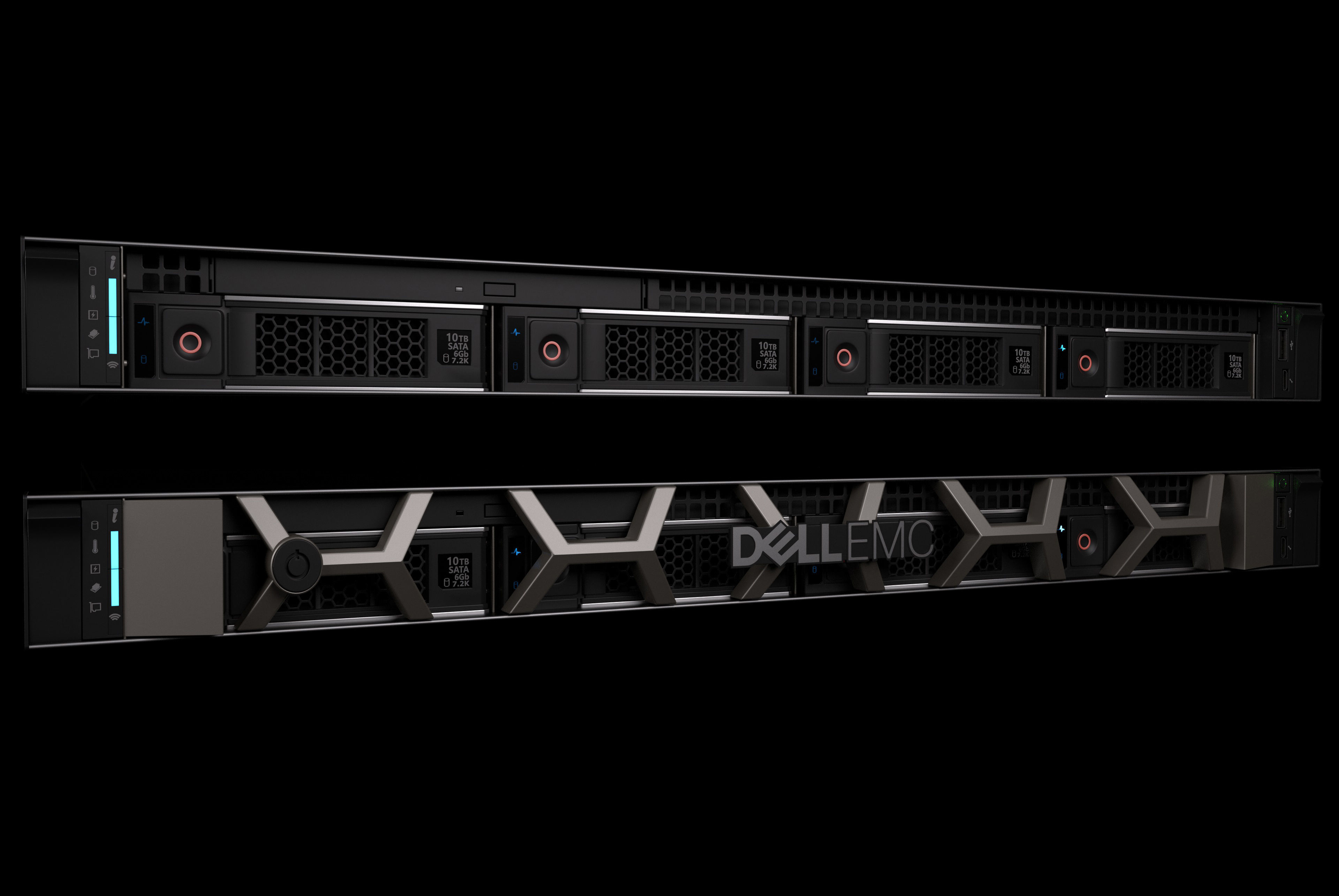 Data Server and Network Rack 3D model_3