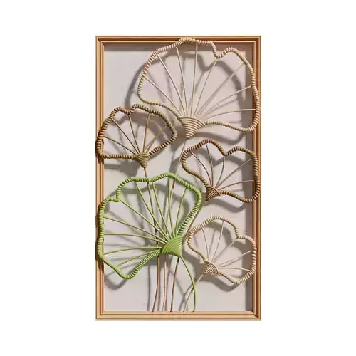 Macrame Ginkgo Hanging Wall Design