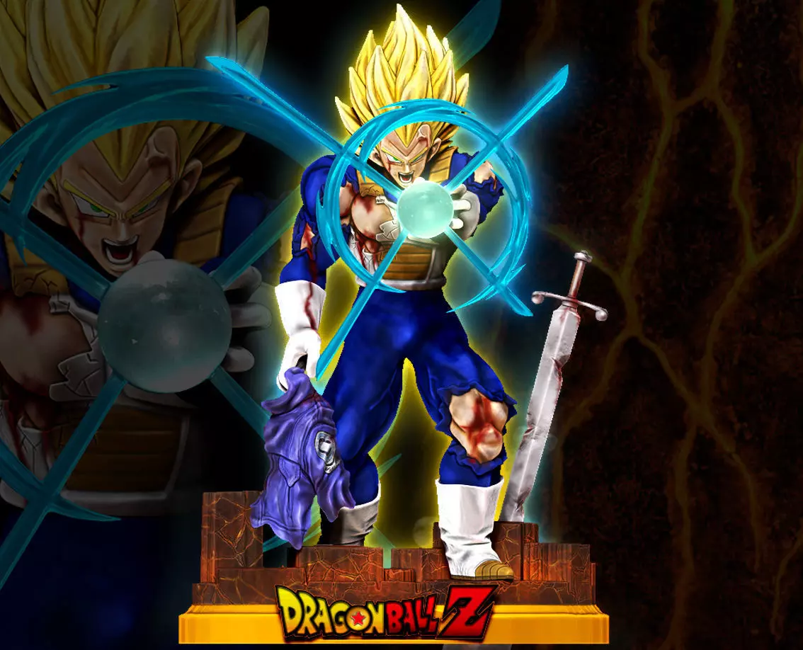 Vegeta Super Saiyan Final Flash Dragon Ball Z Figure 3D print model_0