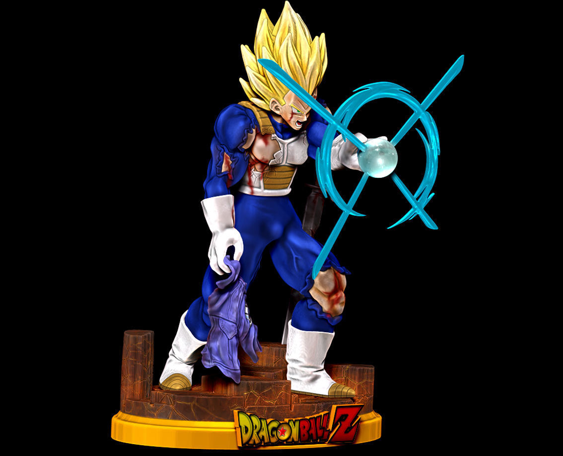 Vegeta Super Saiyan Final Flash Dragon Ball Z Figure 3D print model_1