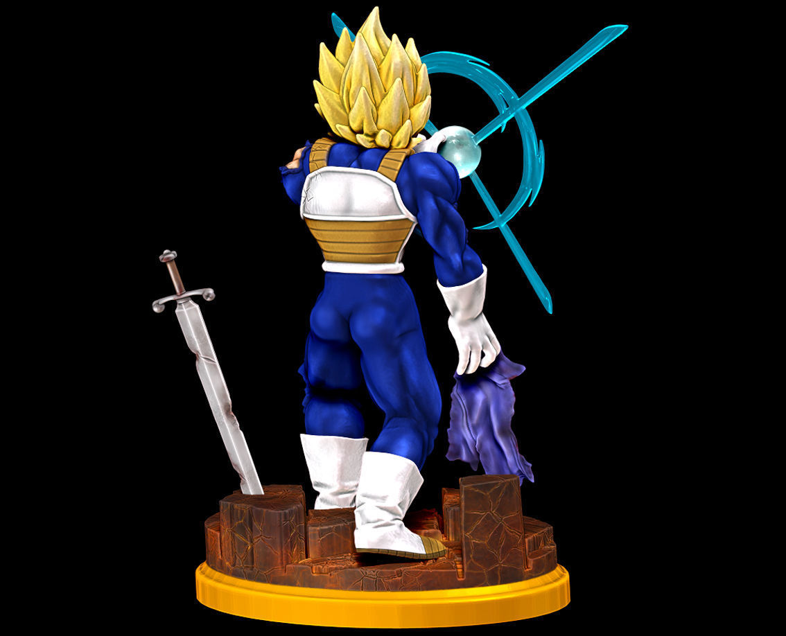 Vegeta Super Saiyan Final Flash Dragon Ball Z Figure 3D print model_3