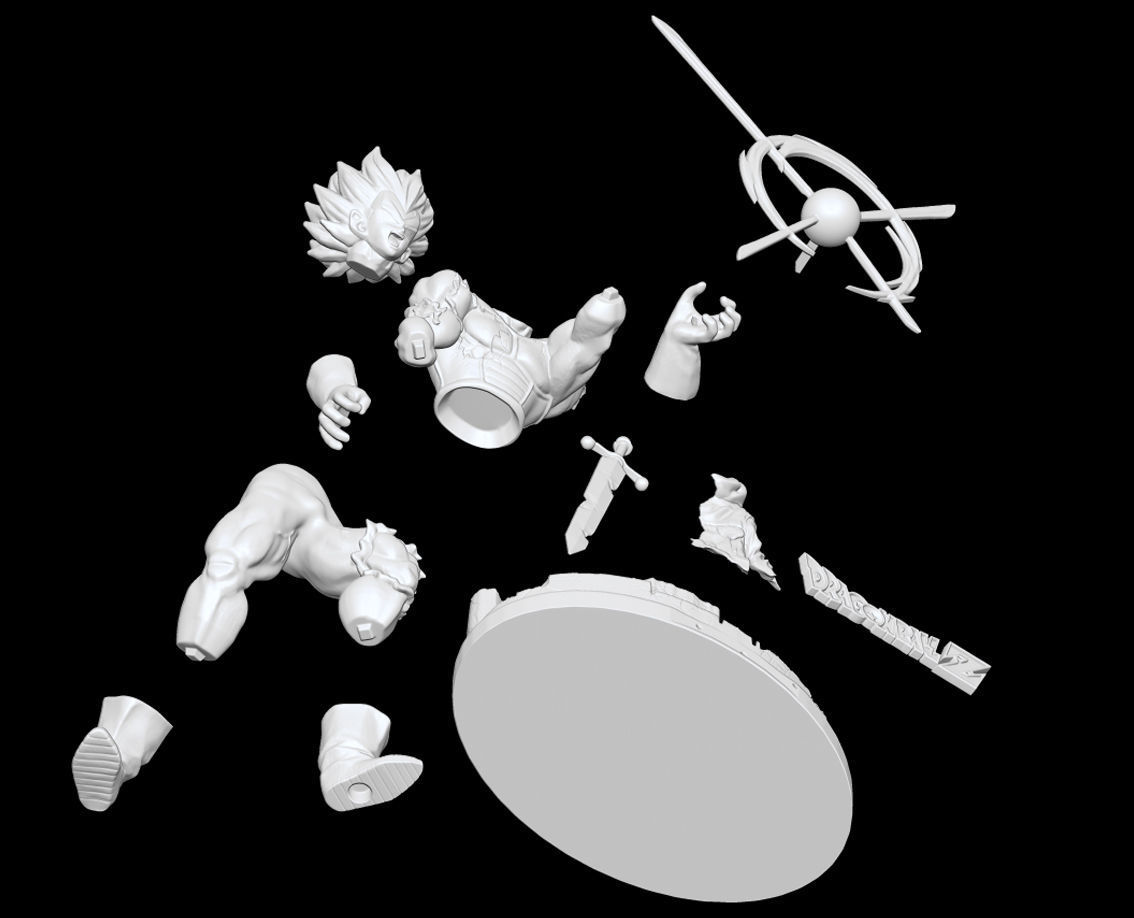 Vegeta Super Saiyan Final Flash Dragon Ball Z Figure 3D print model_6
