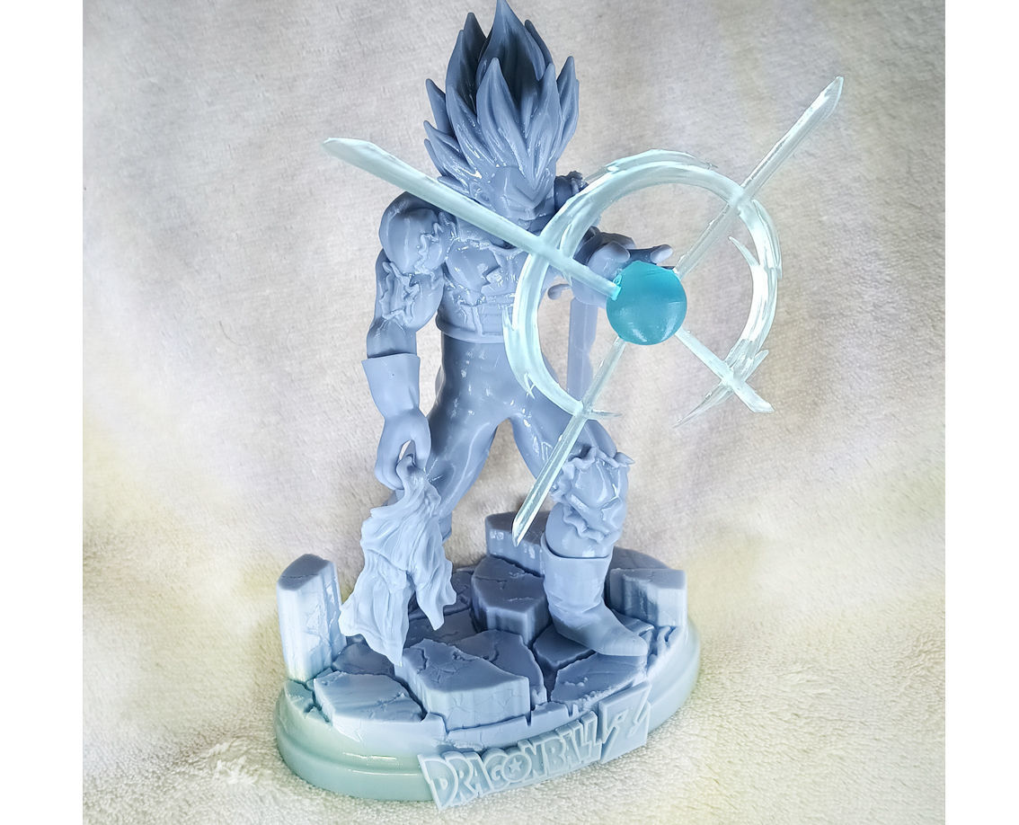 Vegeta Super Saiyan Final Flash Dragon Ball Z Figure 3D print model_7