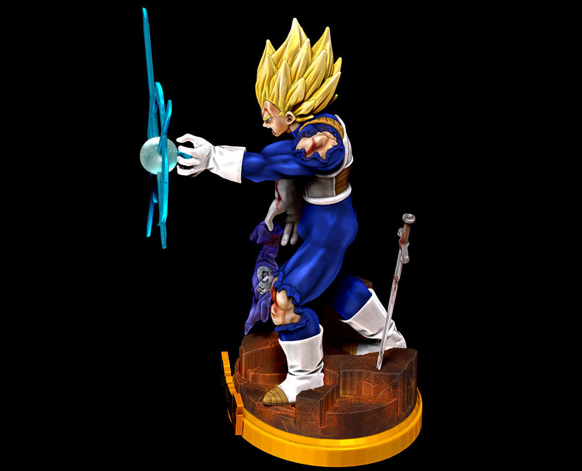 Vegeta Super Saiyan Final Flash Dragon Ball Z Figure 3D print model_2