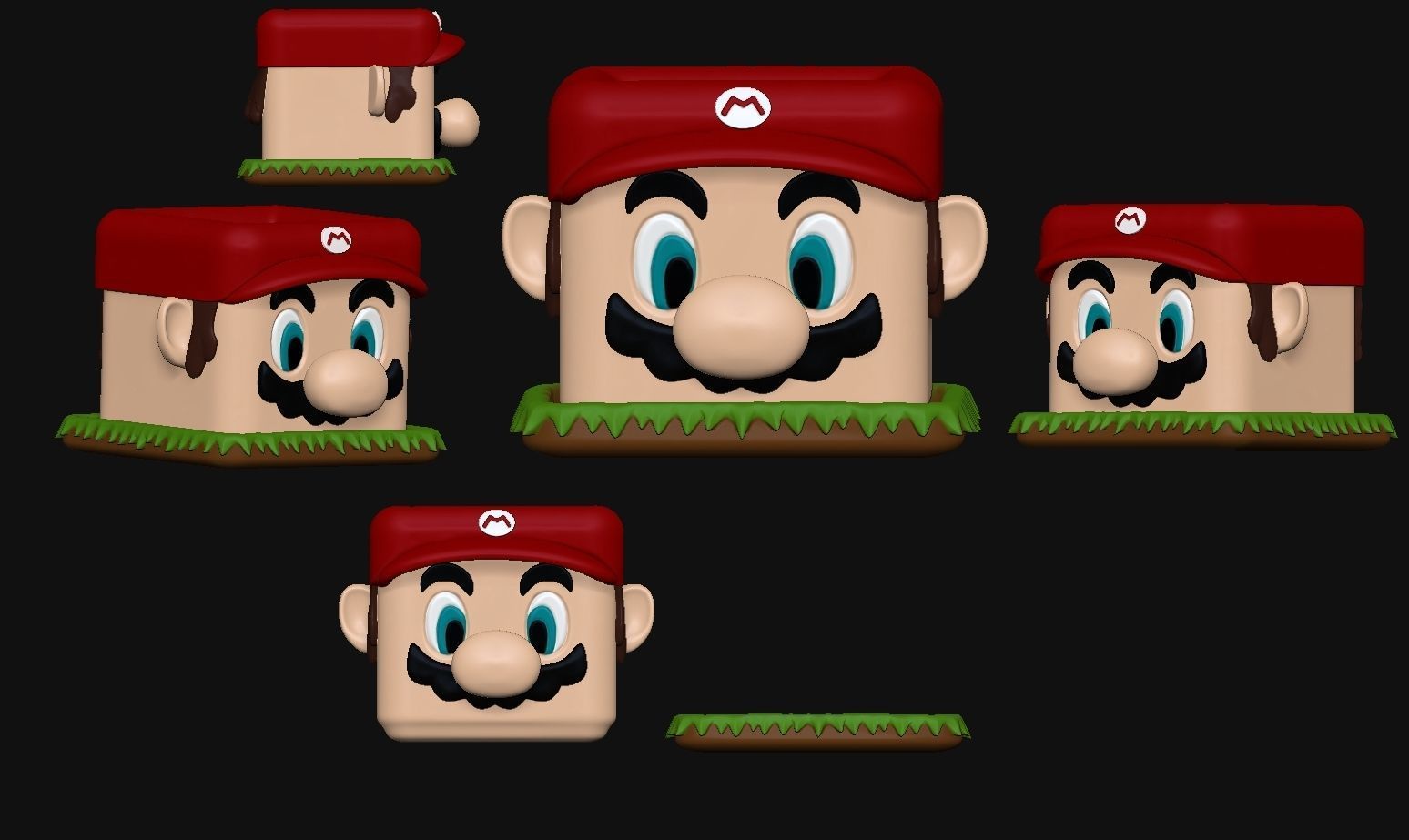 Mario Bros Pot Maceta 3D print model_1