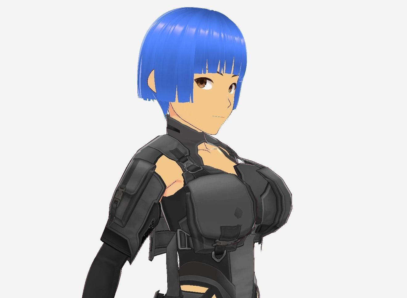 Sakura Anime Girl Vrchat 3d Model Low-poly 3D model_13