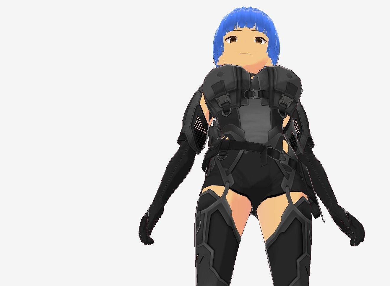 Sakura Anime Girl Vrchat 3d Model Low-poly 3D model_5