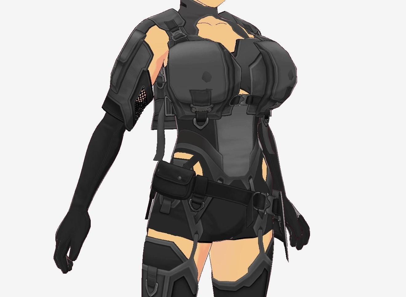 Sakura Anime Girl Vrchat 3d Model Low-poly 3D model_2