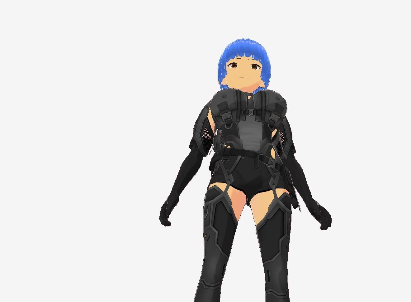 Sakura Anime Girl Vrchat 3d Model Low-poly 3D model_6