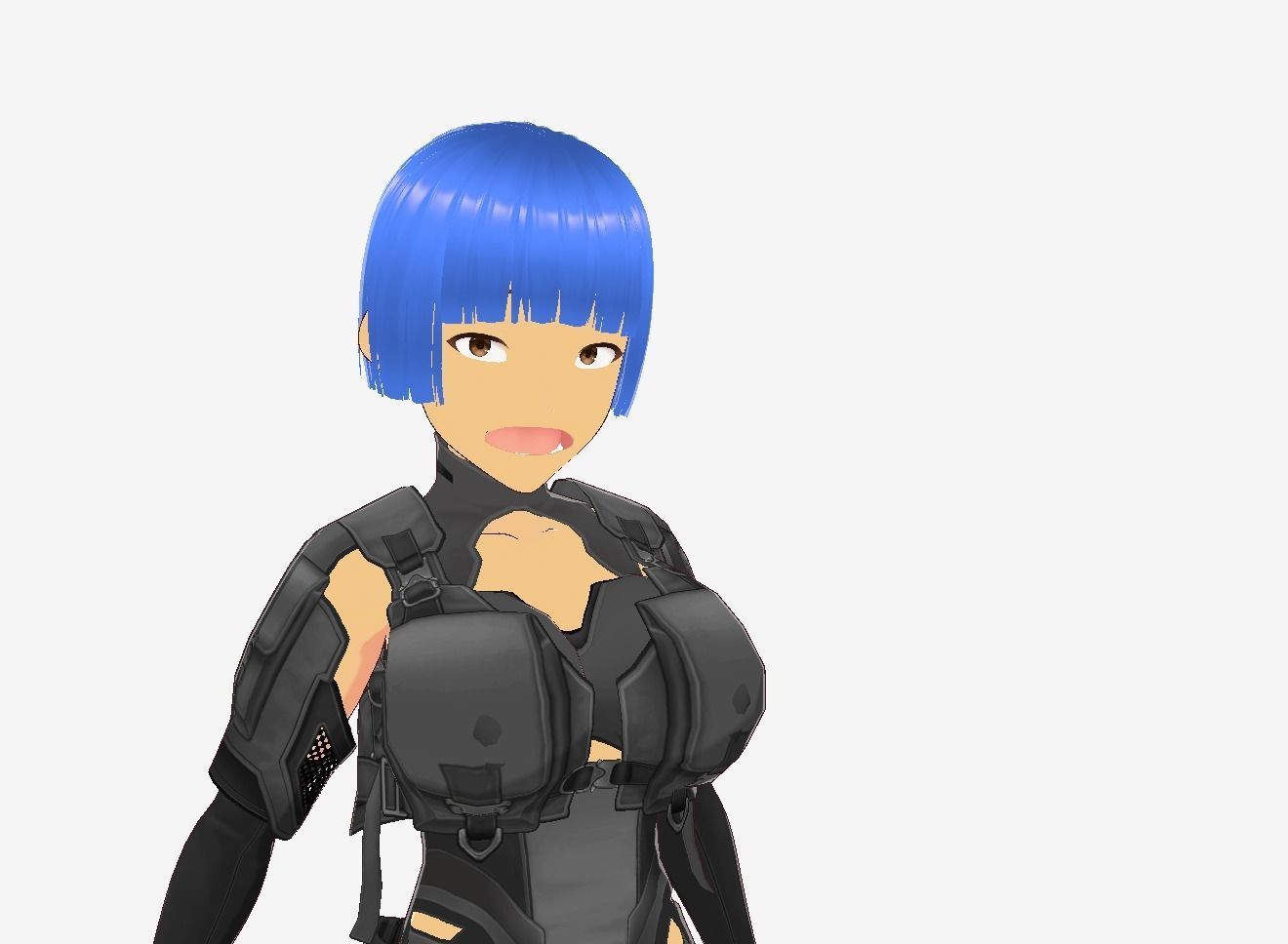 Sakura Anime Girl Vrchat 3d Model Low-poly 3D model_21