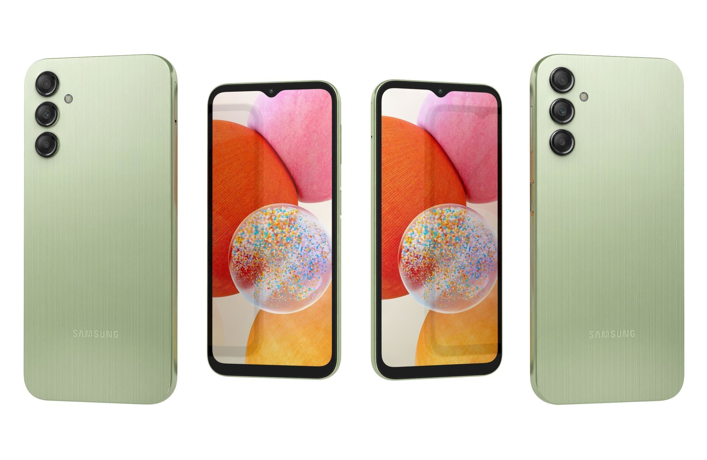 Samsung Galaxy A14 Green 3D model_3