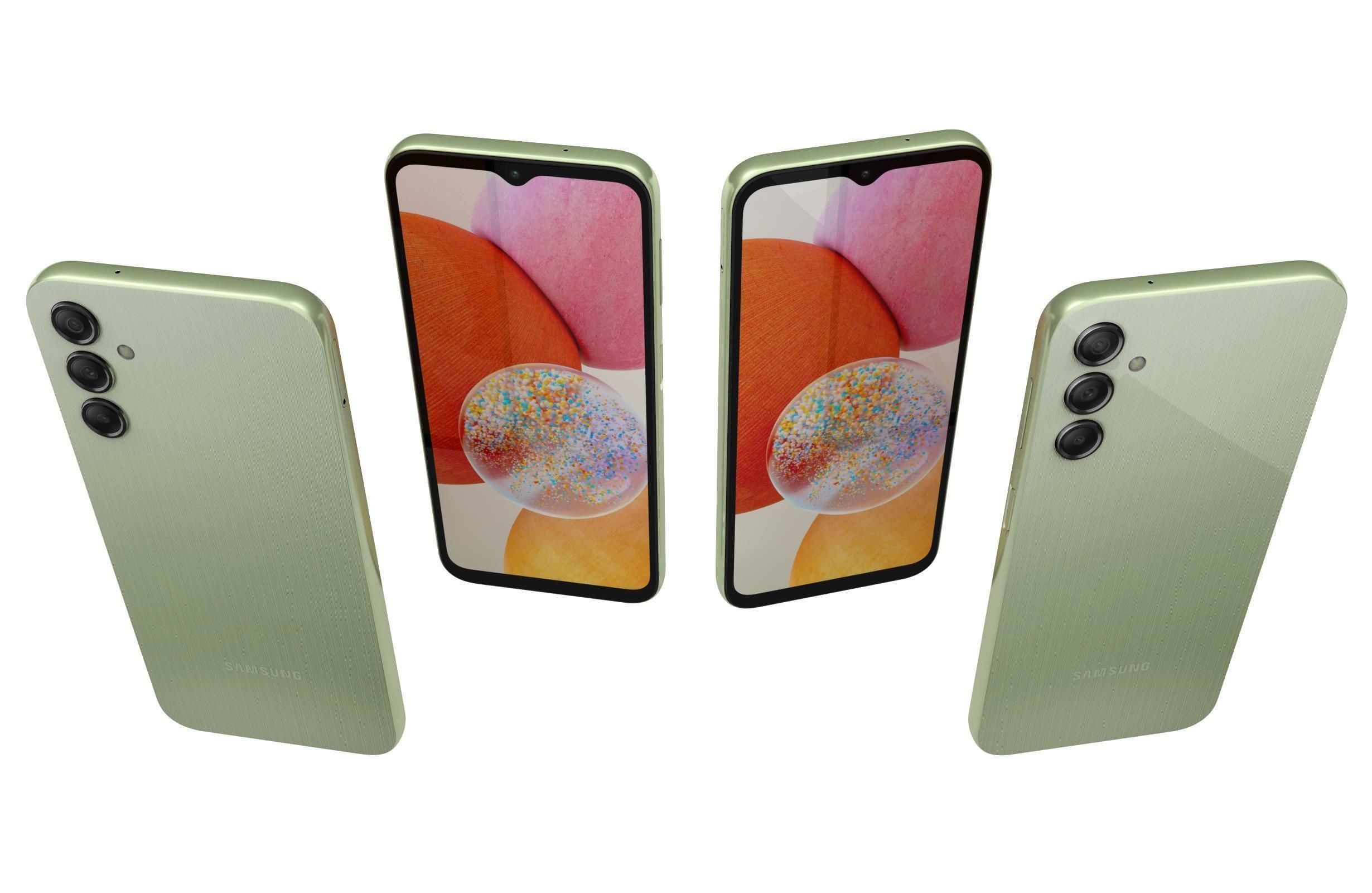 Samsung Galaxy A14 Green 3D model_5