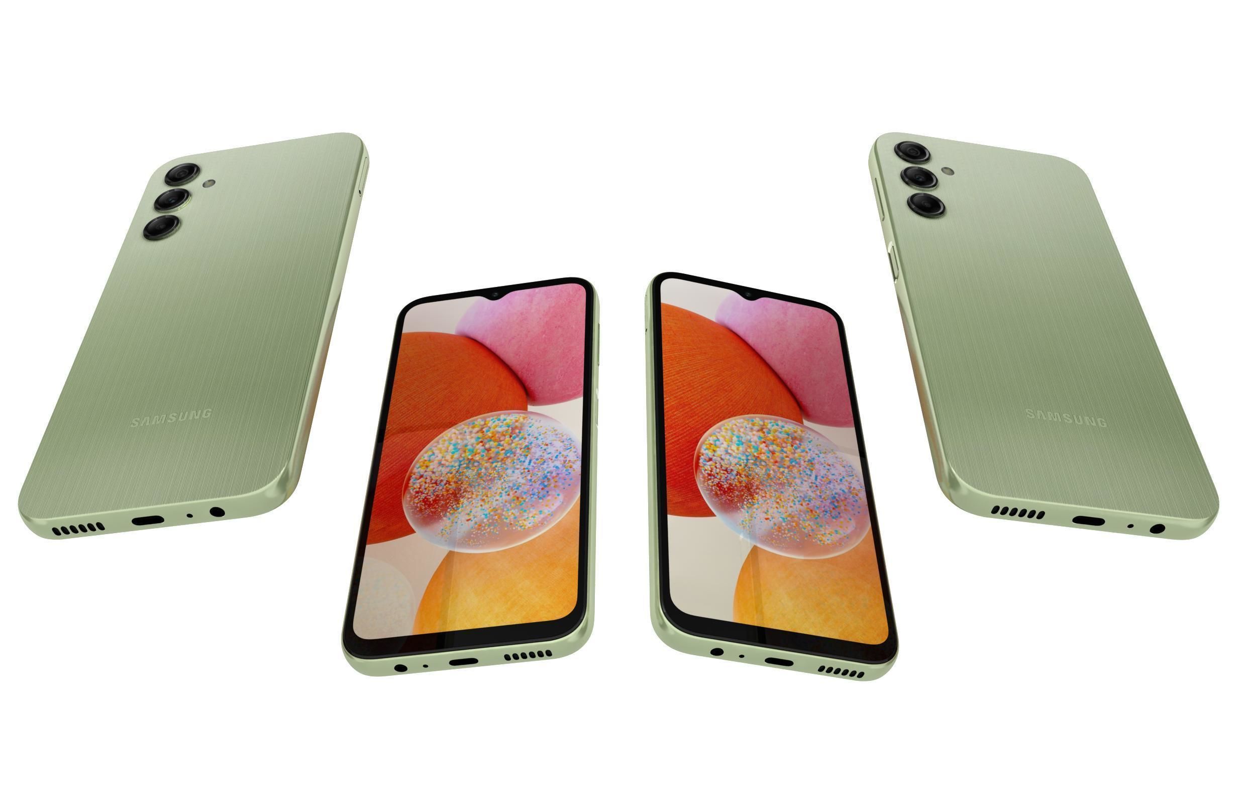 Samsung Galaxy A14 Green 3D model_4