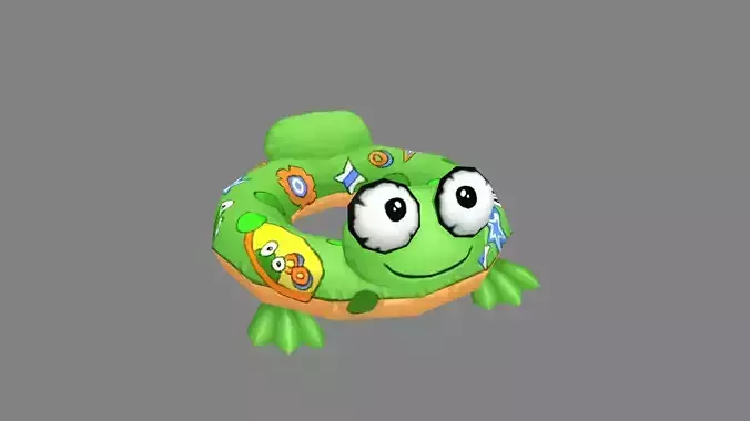 Cartoon swimming ring - frog shape