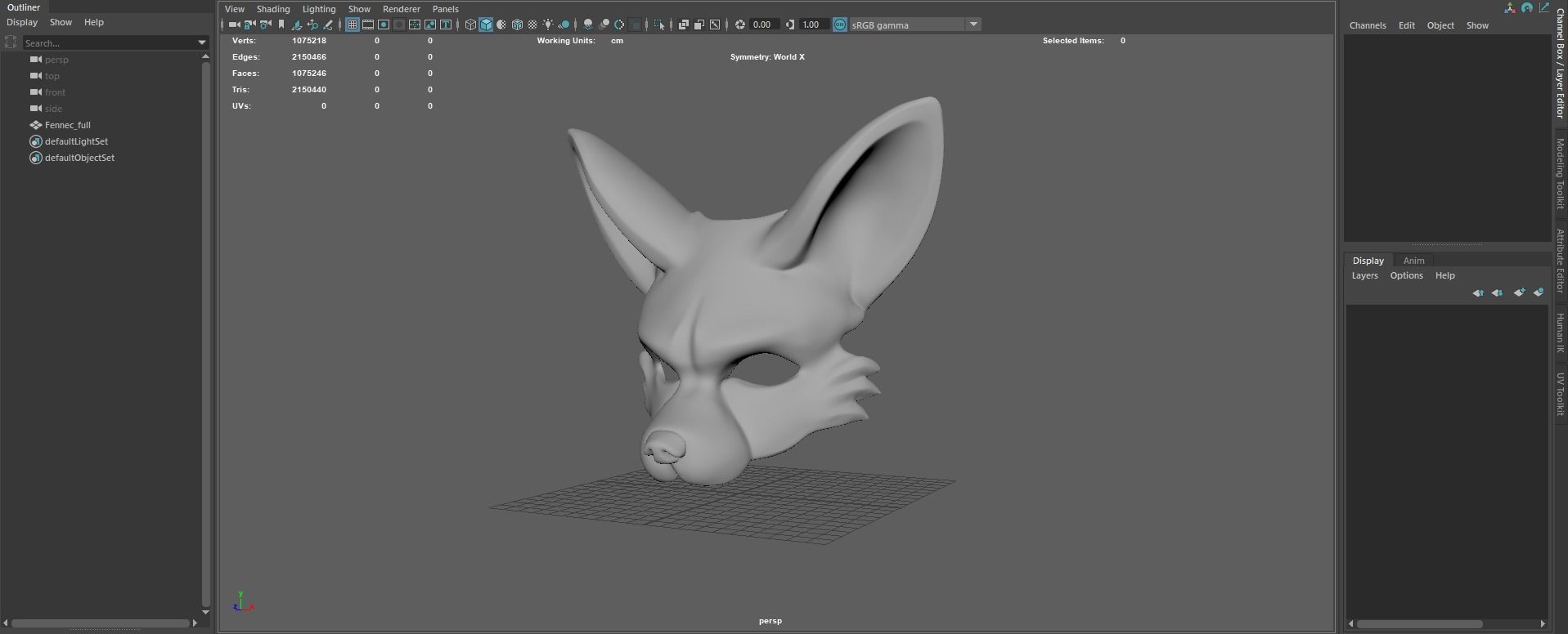 Fennec Mask 3D print model_31