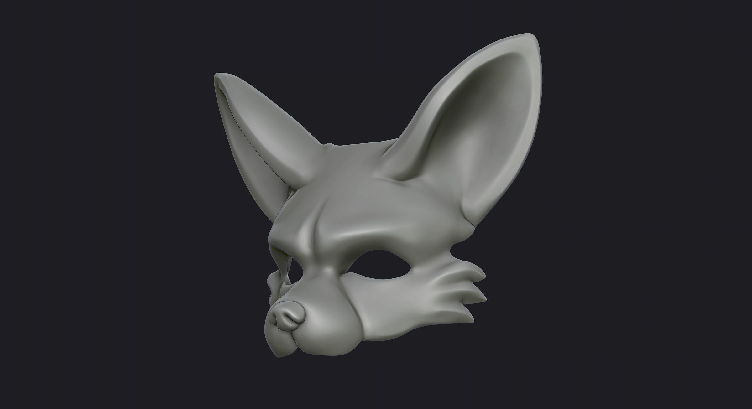 Fennec Mask 3D print model_27