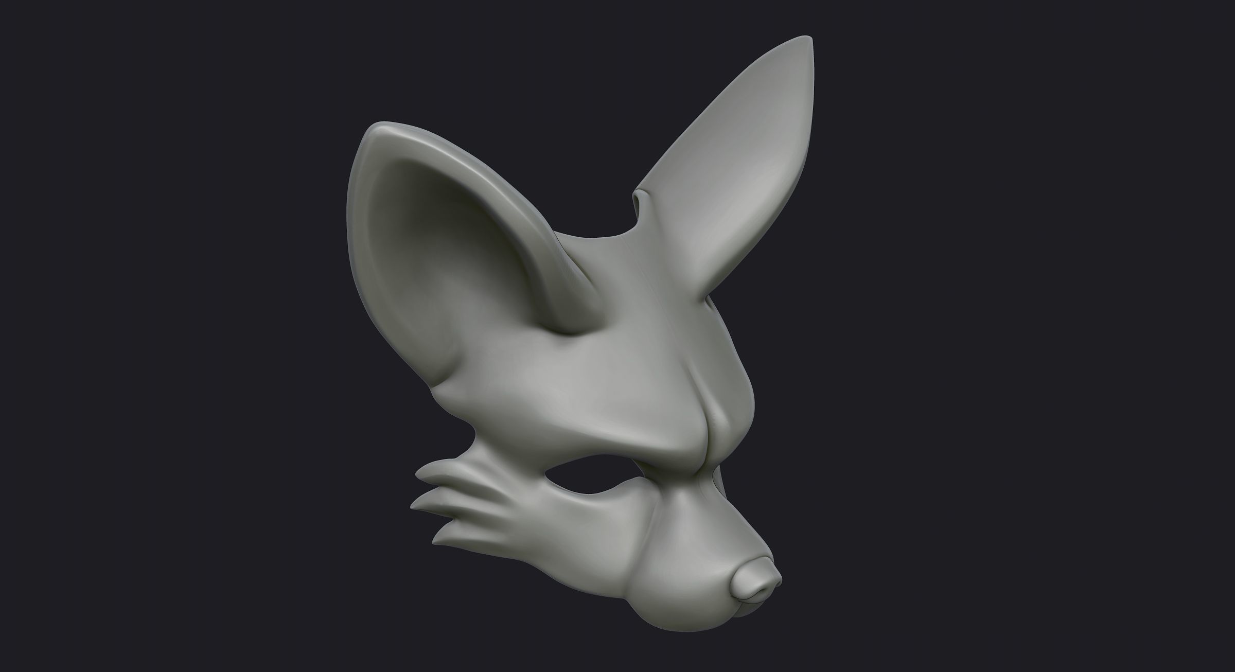 Fennec Mask 3D print model_30
