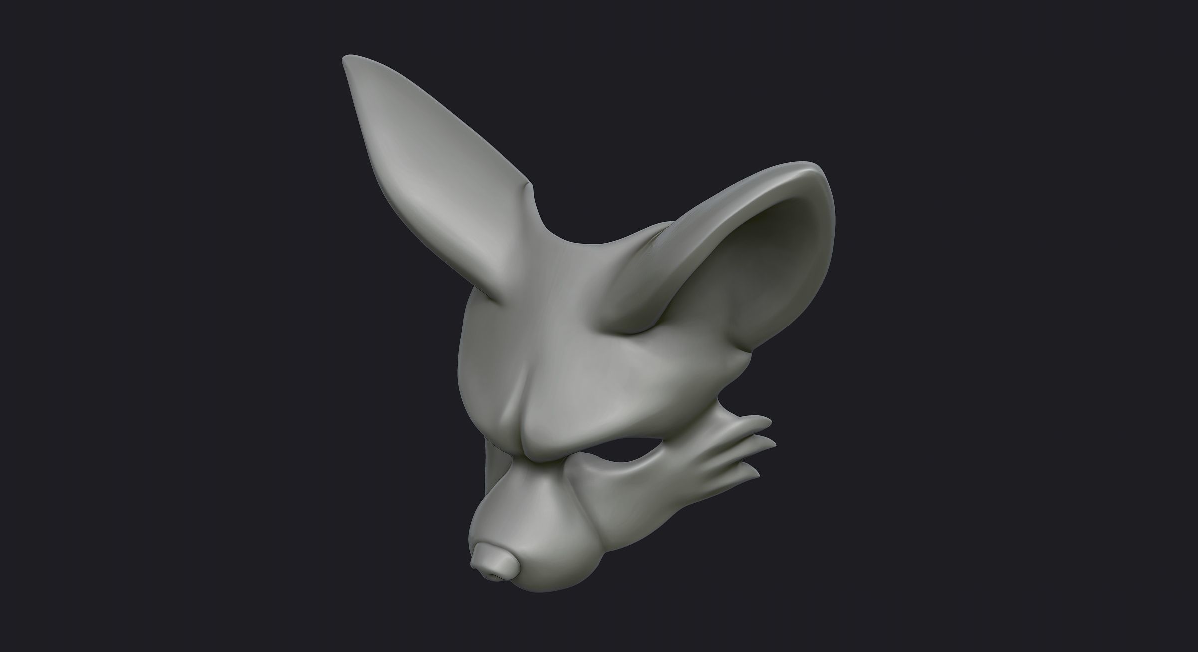 Fennec Mask 3D print model_25