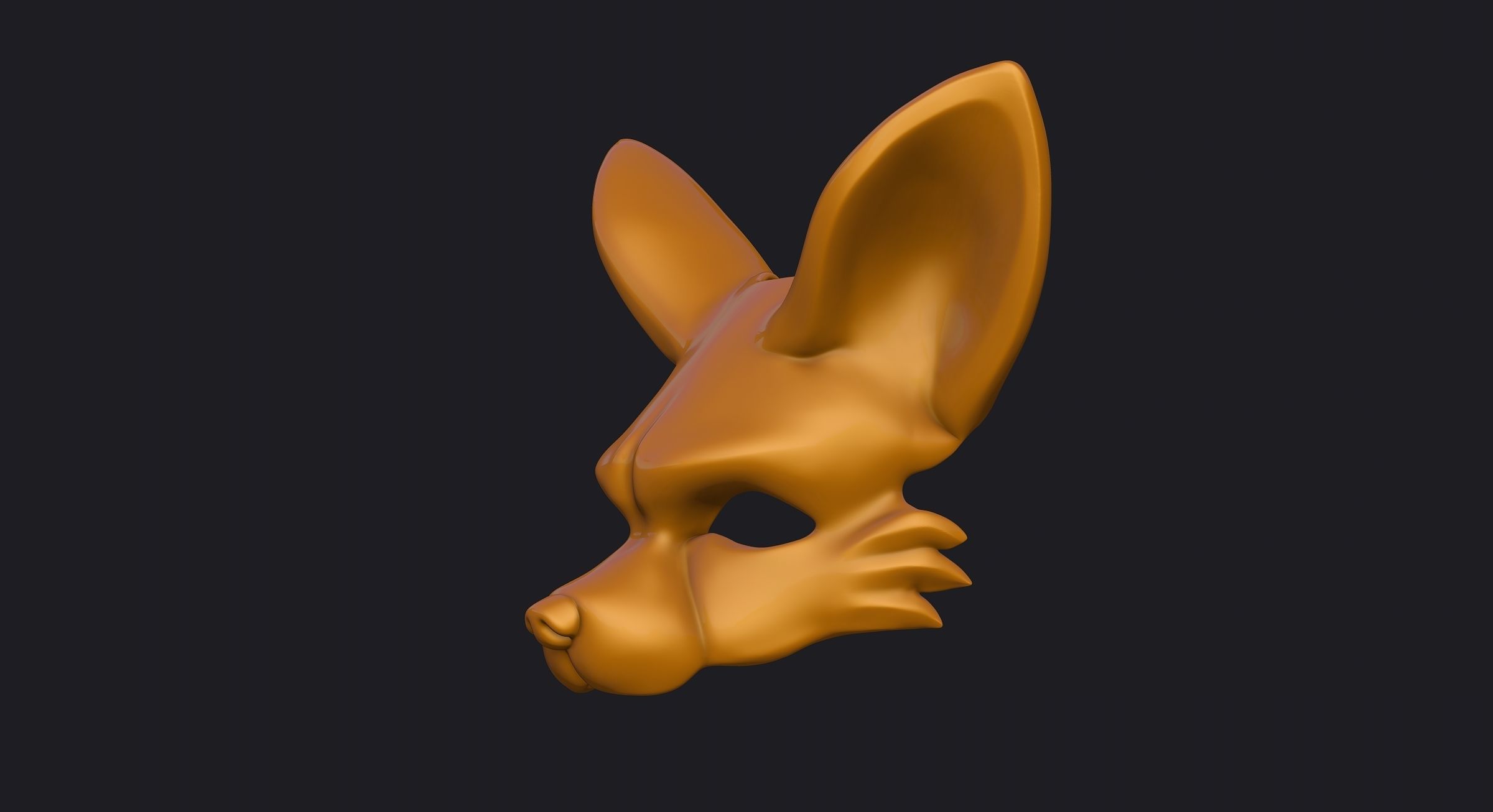 Fennec Mask 3D print model_4