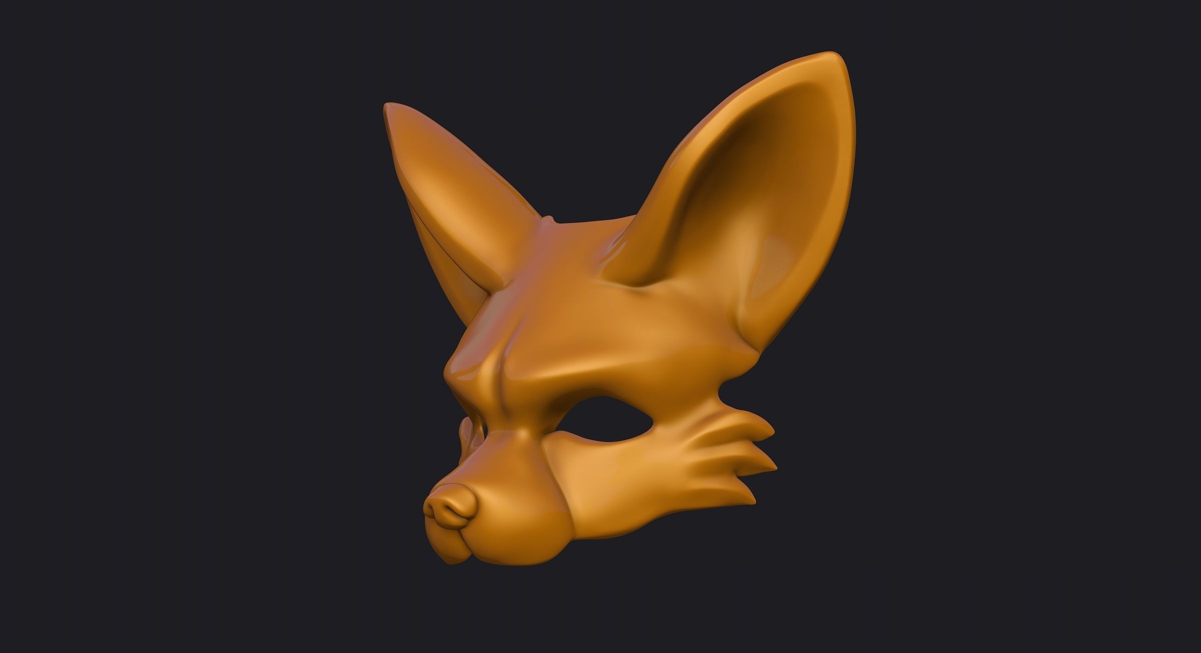 Fennec Mask 3D print model_9