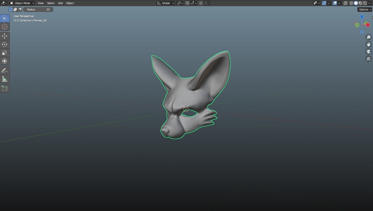 Fennec Mask 3D print model_32
