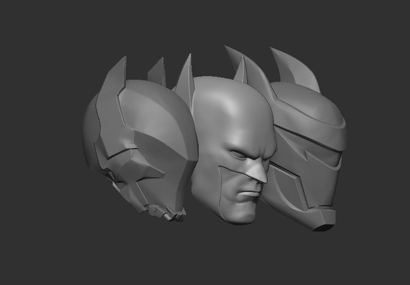 Batman Headsculpts - Headsculpt for Action Figures 3D print model_2