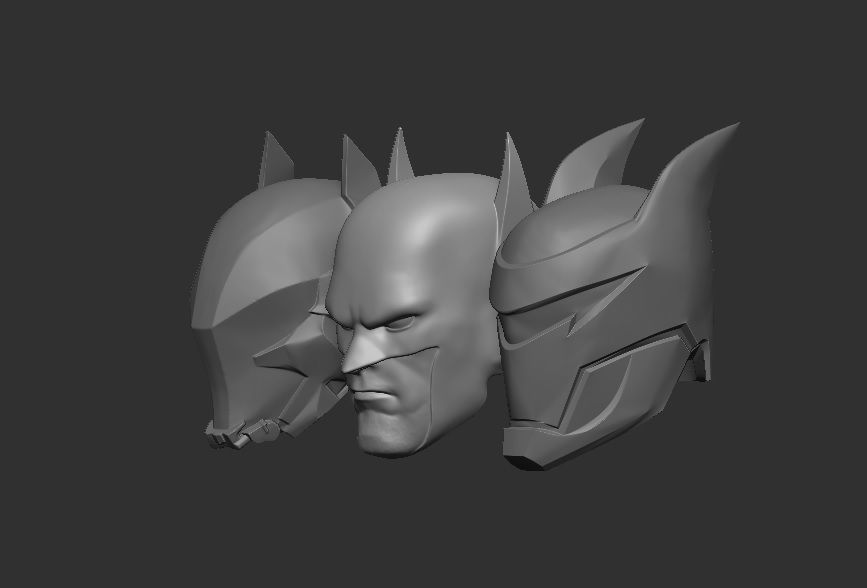 Batman Headsculpts - Headsculpt for Action Figures 3D print model_1