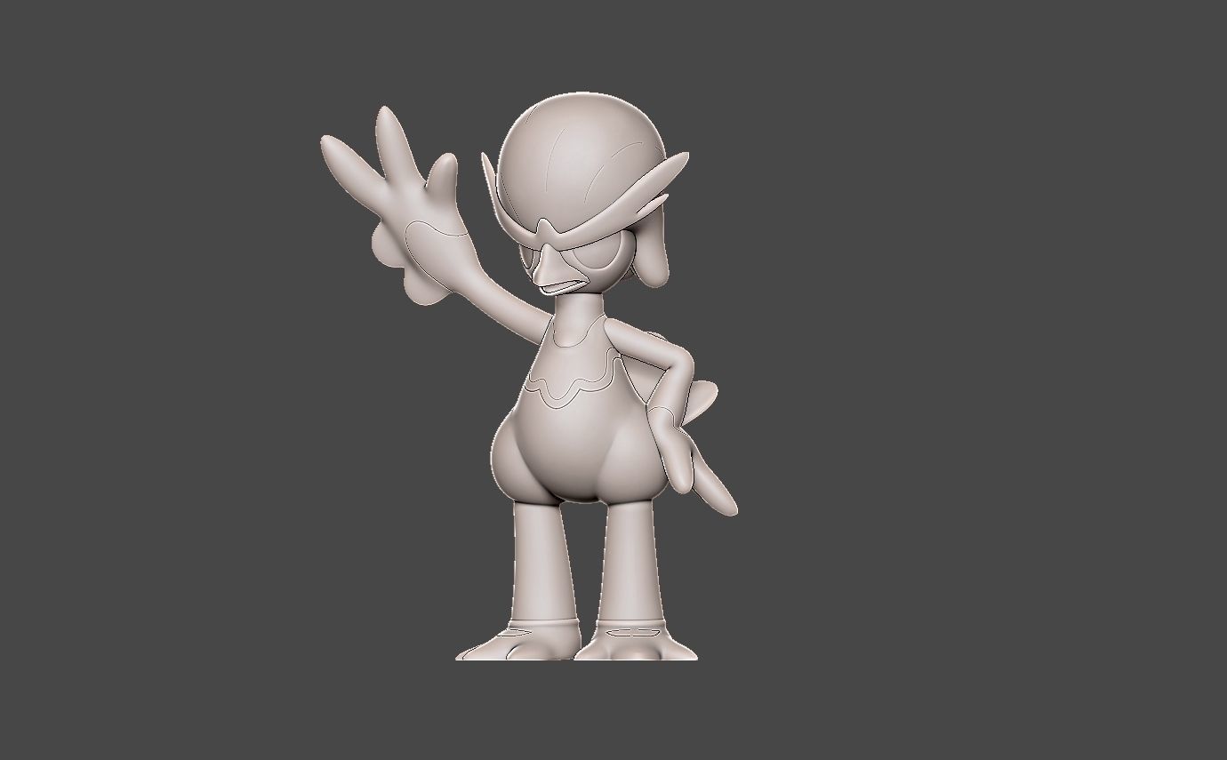 Pokemon quaxwell 3D print model_10